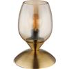 Globo lighting Lampada TOUCH Kuwaita in vetro ambrato e ottone satinato in stile moderno 1XE14 24007M/40