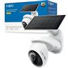 C660 KIT 4K 8MP Telecamera Pannello Solare, 360 ° Visuale, Visione Notturna a Co