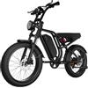 BLUVALL SU8 Bicicletta elettrica da cross, batteria rimovibile da 52 V
