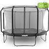 VirtuFit Trampolino VirtuFit Premium 366 cm con rete di sicurezza, nero