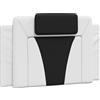 vidaXL Cuscino per testiera bianco e nero 90 cm in Pelle finta