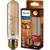Philips Lampadina ambra dal design tradizionale 25 W, T30 E27, 3,1 W, 25 W, E27, 270 lm, 15000 h, Flame