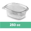 60 Vaschette Trasparenti Ovali 250cc Con Coperchio - Contenitori Alimentari Per Asporto E Conservazione