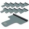 LIVENESS Kit Risparmio con 20 Asciugamani Antiscivolo per Reformer Pilates Nero-Green tea