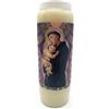 crigema Candela di preghiera a vasetto Novena 18 x 7 cm 100% Vegetale Combustione 9 giorni - 216 ore (Sant'Antonio da Padova)