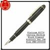 Platino Platinum #3776 Century Rodium Black Diamond penna stilografica 14 carati fine...
