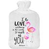 Ferocity Borsa dell'Acqua calda Bottiglia di acqua Borsa termica con un maglione in pile capacità 2 L lama [092]