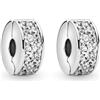 WEIMU Charm in argento S925 per braccialetti e collane europee da donna, m, Argento sterling, Zirconie sintetico