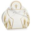 Scotton Scatola Calice Portaconfetti 65 x 40 x 95 Mm Bianco Oro 10 Pz