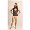 Gary Pigiama spallina stretta pantaloncino donna Jersey Gary 5276, OTTANIO