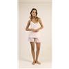Gary Pigiama spallina stretta pantaloncino donna Jersey Gary 5319, CREMA