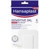 Hansaplast Cerotti Sensitive 3xl Medicazione Per Ferite Medio-grandi 5 Pezzi Da 8x10 Cm