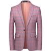 Giacca Blazer Da Uomo Con Rever A Punta A Quadri Giacca Da Cerimonia Elegante