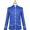 Giacca Blazer Uomo Jacquard Medievale Cappotto Top Mostra Festa Elegante