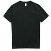 T-Shirt Uomo 100% Cotone Spesso Con Collo A Giro Maniche Corte Con Tasche