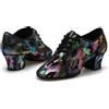 Scarpe Da Ballo Da Donna In Pelle Latin Waltz Tango Con Suola Morbida Oro Nuove