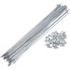 TUCKBOLD Raggi per Bicicletta 13G Argento 1 Set Acciaio Zincato 45-263mm