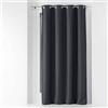 Douceur d'Intérieur Tenda con Occhielli 135 x 240 cm Oscurante tesse tramina Antracite