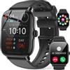 Merkloos Smartwatch per uomo e donna con funzione telefono - touchscreen da 1,85 pollici, modalità sport, orologio fitness impermeabile