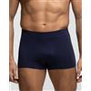 Pompea 3 Boxer Uomo Seamless Microfibra Pompea, Basic Blu