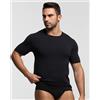 Pompea T-Shirt Uomo Seamless Microfibra Pompea, Nero