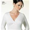 Nottingham Maglia Donna TL23BW Nottingham Lana e Cotone, Bianco Lana