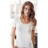 Nottingham Maglia Donna TM13W Nottingham Lana e Cotone, Bianco Lana