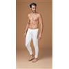 Nottingham Mutanda Lunga PL18 Uomo in Lana e Cotone, Bianco Lana