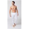 Nottingham Mutanda Lunga Uomo PL110 Nottingham Caldo Cotone, Bianco