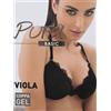 Pura Reggiseno Viola Push up Pura, Nero