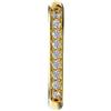 Biojoux Orecchino Alexia Gold Plated a cerchio Oro in Acciaio Medicale 16mm