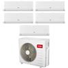 TCL Condizionatore Climatizzatore Penta Split Inverter TCL Modello BreezeIN P5 9000+9000+9000+9000+12000 BTU Con MT4250 R-32 Wi-Fi Integrato 9+9+9+9+12