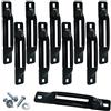 lifgarfe 10pcs E-Track Single Slot Tie Downs E-Track Single Strap Tie Down Anchors Used as Tie Down Anchor Point for Trailers,Pickups,Vans,Trucks