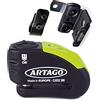 ARTAGO 30X6 Pack Antifurto Bloccadisco con Allarme 120db Alta Sicurezza + Supporto per Yamaha MT-09 e Tracer 900, Omologato Sra e Sold Secure Gold