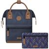 Cabaïa - Zaino Adventurer Chicago - Mini 10L - Idrorepellente - scomparto per PC fino a 10,5″ - 2 tasche intercambiabili - Vegan certificato - Zaino da viaggio, lavoro e scuola - Blu