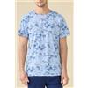 NOIDINOTTE PIGIAMA UOMO COTONE MEZZA MANICA FC003270 BLUETTE