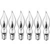 ShuoHui Dekoeffekt - Lampadina decorativa a candela tremolante, E10, 230 V, 1,5 W, candela tremolante (6)