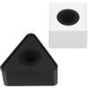 Didiseaon 2pcs Microfono Logo Bandiera Stazione Cube e Triangolo Forma Abs Microfono Bandiere Clip per Intervista e Trasmissione Uso Microfono Portatile Logo Marker