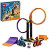 LEGO City Stuntz Spinning Stunt Challenge 60360-1 o Tornei per 2 giocatori con giocattoli per moto a volano, dispone di 2 minifigure e rampe, divertente idea regalo per ragazzi, ragazze o bambini dai