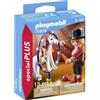 PLAYMOBIL Special Plus 70874 Addestratrice con Cavallo collezionabili, Giocattolo per Bambini dai 4 Anni