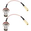 YINETTECH 2 x BNC femmina a SMB femmina cavo 9 cm RG316 RF per telecamere di sorveglianza wireless
