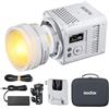 Godox ML150BI Bi-Color LED Video Light, 2800K-6500K 61054Lux Video Lighting | Bi-Color 2800K-6500K 61054 Lux, controllo APP/DMX/NFC, obiettivo zoom ML-Z e adattatore V-Mount ML-VMA