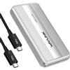 WAVLINK Enclosure SSD M.2 NVMe da 80 Gbps con ventola di raffreddamento compatibile con Thunderbolt5/USB4 V2.0, supporto B+M Key/M-Key NVMe 2280 SSD