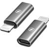Nipow Adattatore USB C a Lightning 2 Pezzi, Adattatore Lightning USB C Ricarica Rapida per iPhone 14 Pro 13 12 11 X XR XS, iPad Pro/Air 5, Supporta Ricarica e Sincronizzazione Dati, Non adatto per OTG/Audio