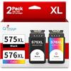 Q-image PG-575XL CL-576XL Cartucce d'inchiostro Sostituzione per Cartucce Canon 575 576 XL per 575XL 576XL per Canon TR4755i TR4756i TS3752i TS3751i TS3550i TS3551i TS3750i TR4750i TR4751i
