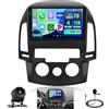 Hikity 4+128G Autoradio Android Wireless Carplay per Hyundai i30 2006 2007 2008 2009 2010 2011 9''Incell Schermo per Auto Android Auto WiFi Touchscreen Bluetooth5.0 GPS Retrocamera