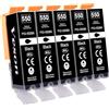 Veson 550XL Cartucce compatibili con Canon PGI-550 PGBK XL nero, per cartucce Canon Pixma IX6850 IX6800 MX925 IP7250 IP8750 MG7150 MG7550 IP7200 MG5450 MX725 MX920 (5nero)