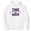 Mademark Il Tuo Programma è Fine Time Management Queen Felpa con Cappuccio, Unisex per Adulti, Bianco, XXL