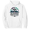 Mademark Nativo dell'Alaska: Patrimonio faunistico delle Totem Spirit Mountains Felpa con Cappuccio, Unisex per Adulti, Bianco, XXL