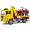 BRUDER SPIELWAREN Camion MAN TGA41440 con Jeep, Giocattolo Bruder Spielwaren, Scala 1:16
